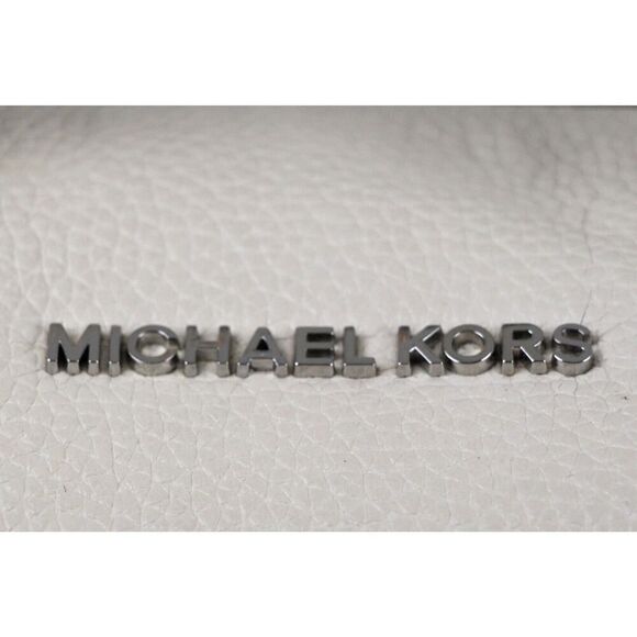 Michael Kors IVORY REAL LEATHER MEDIUM X-BODY SHOULDER BAG SATCHEL HANDBAG PURSE - Picture 3 of 16